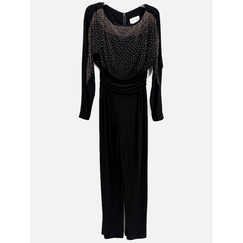 NEW JOSEPH RIBKOFF jumpsuit in black Sz 4 - Picture 13 of 14